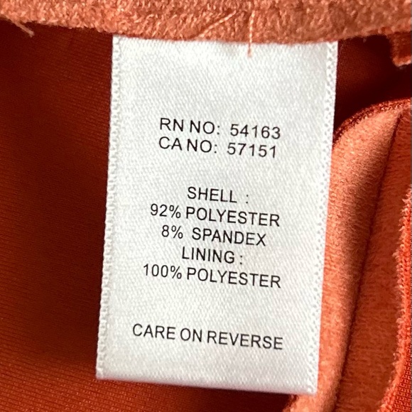 Marc New York Oversized Faux Suede Salmon Tan Women Coat Jacket Pockets Size M - Picture 11 of 13